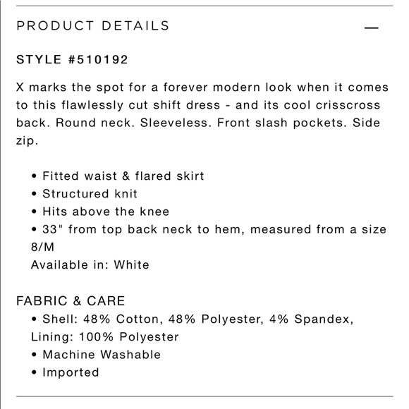 LOFT cris cross back dress with pockets - Picture 10 of 10